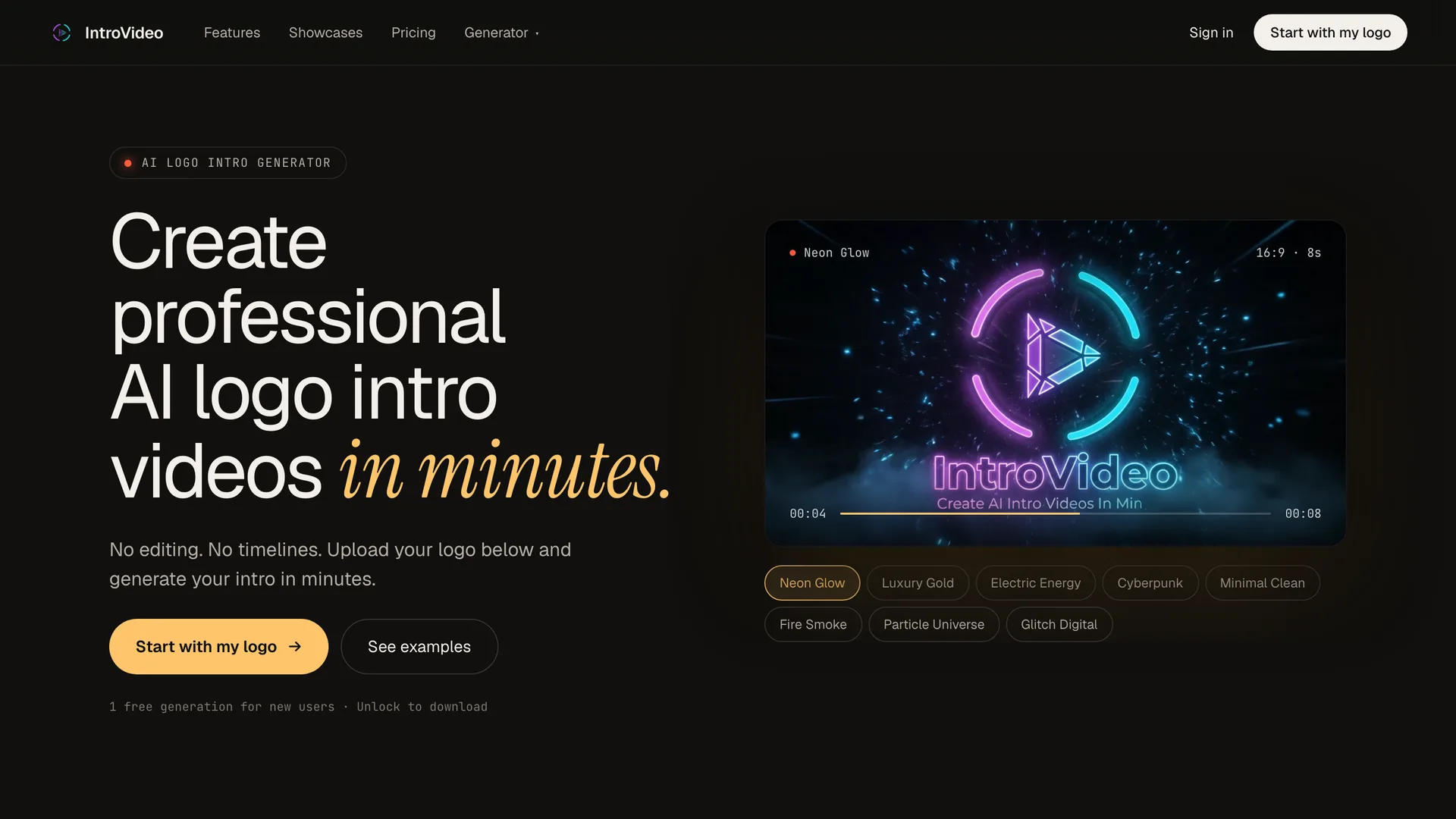 IntroVideo homepage