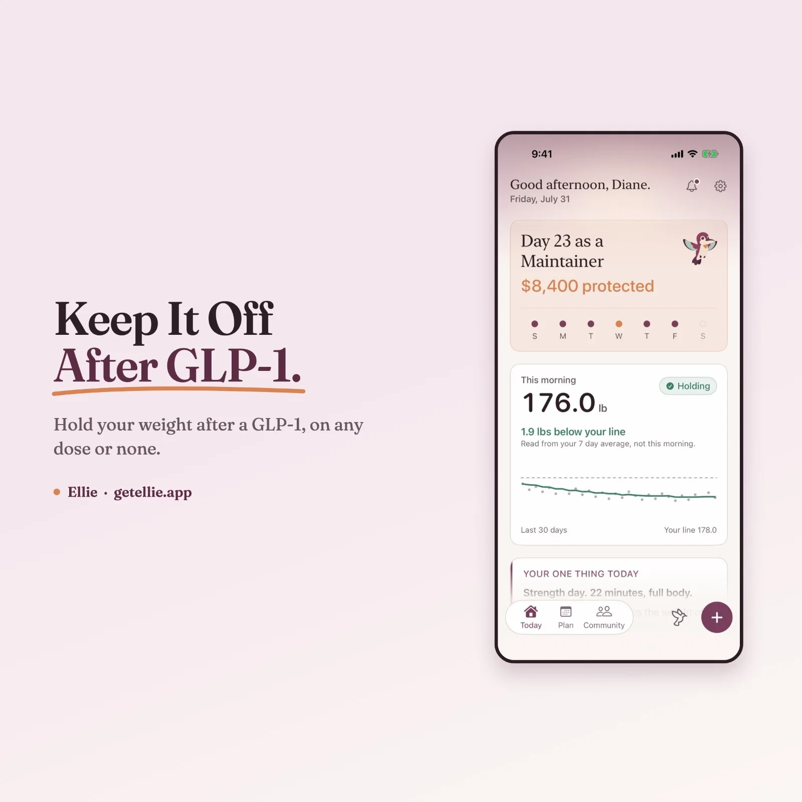 Ellie: GLP-1 Taper & Maintain preview