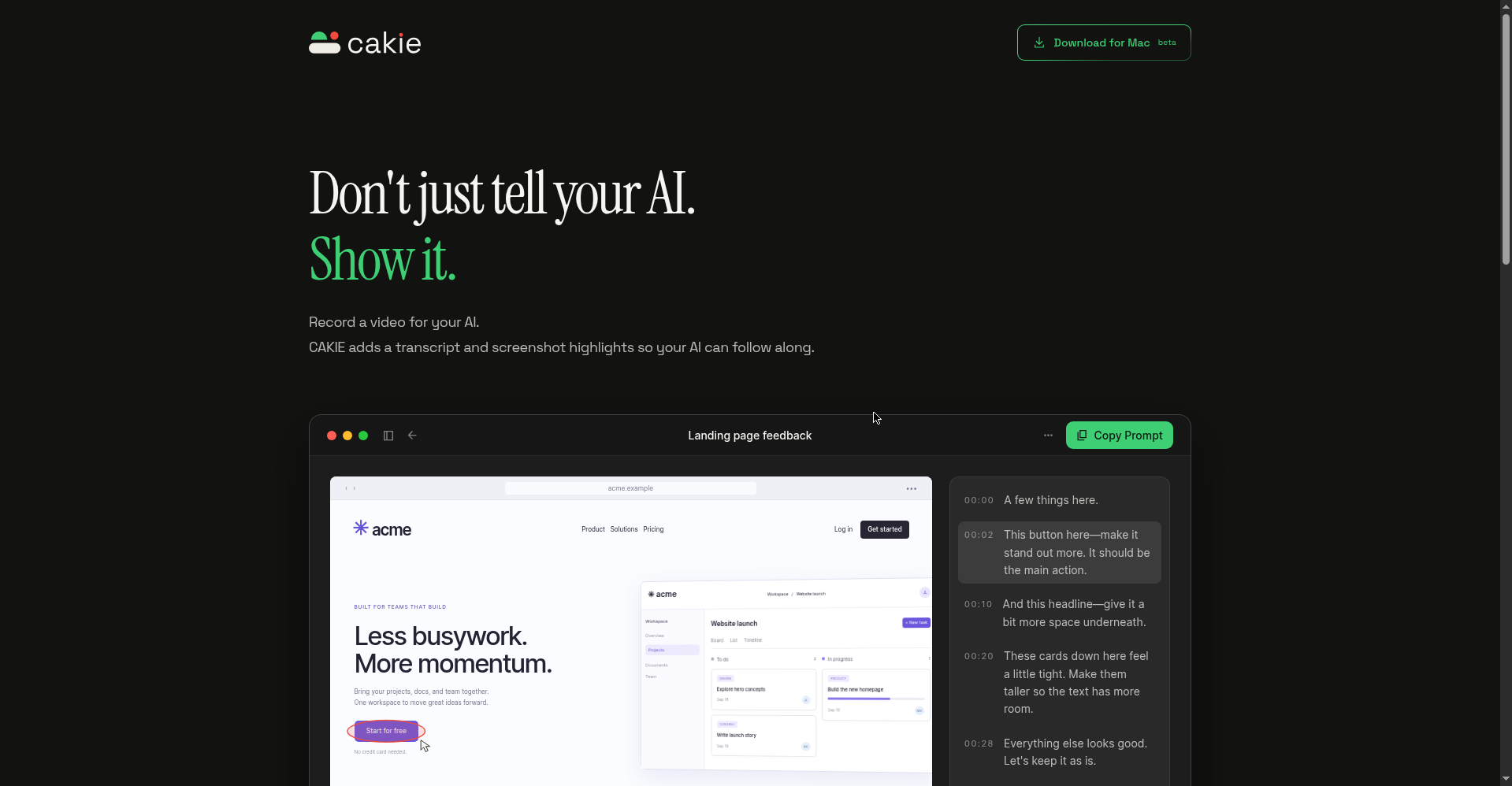 Don't just tell your AI. Show it.