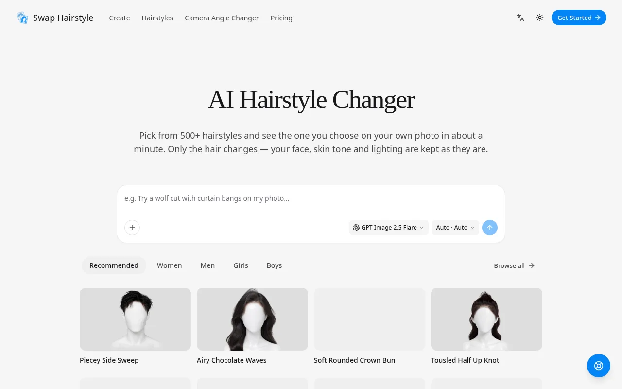 Swap Hairstyle hairstyle library