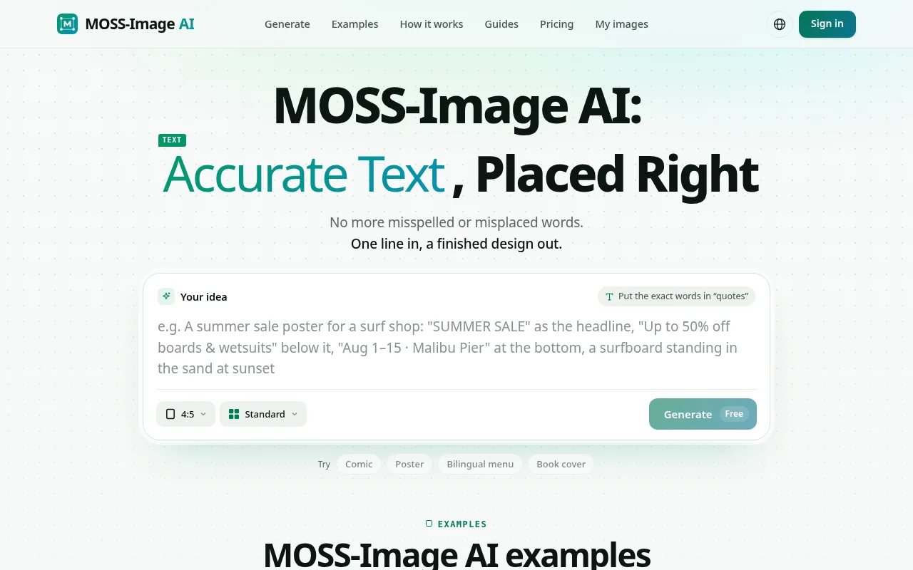 Home page