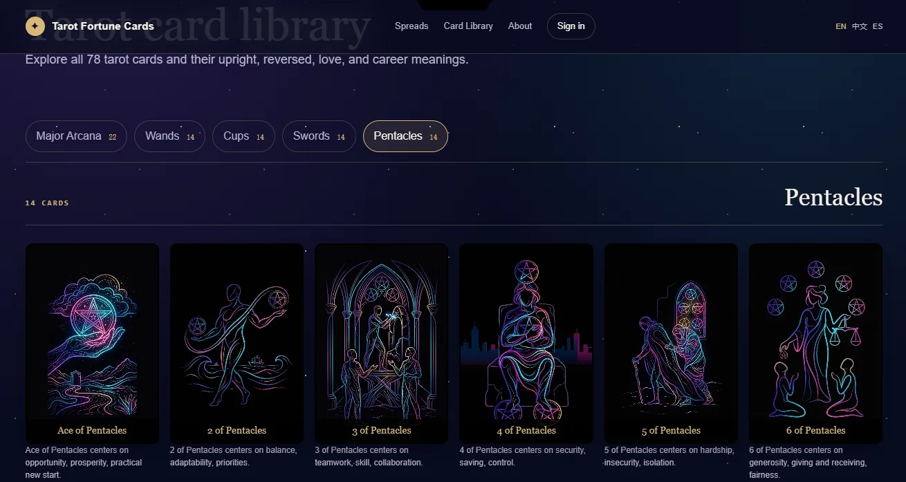 Tarot Fortune Cards preview