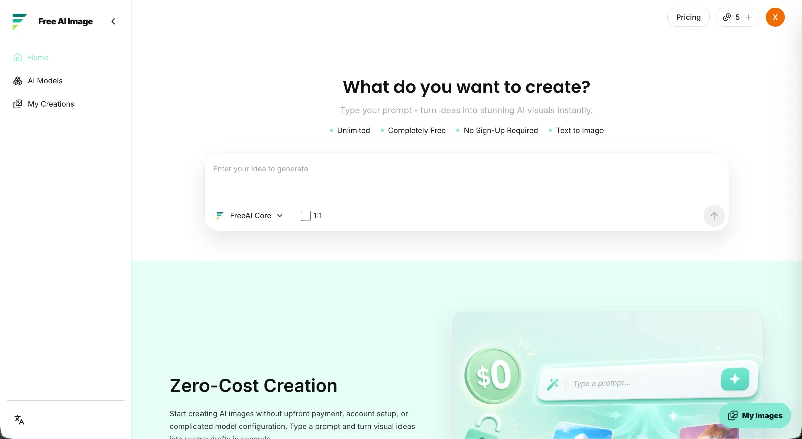 Free AI Image preview