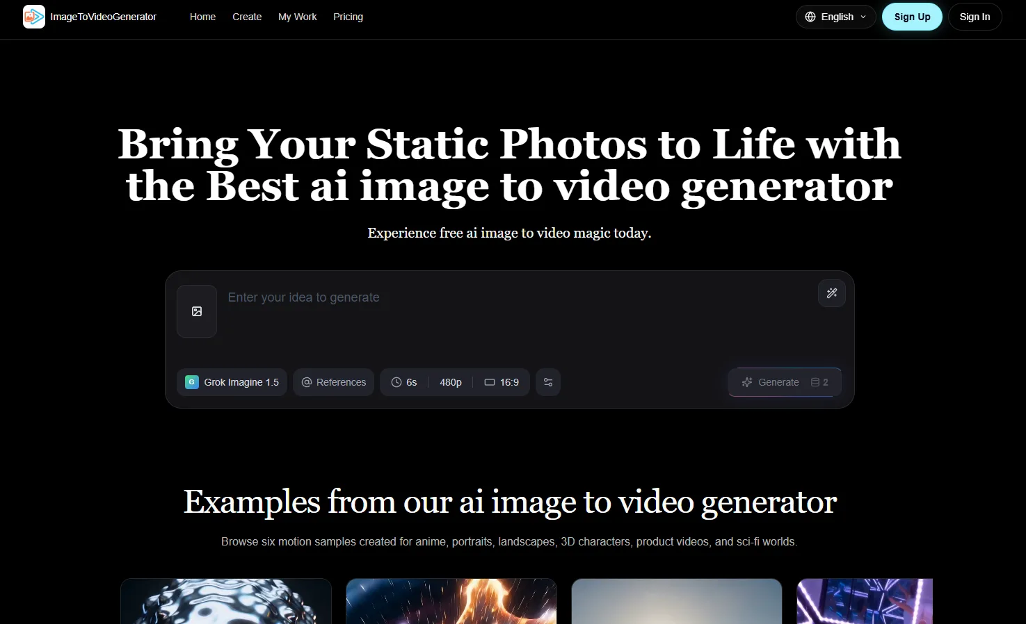 image to video generator preview