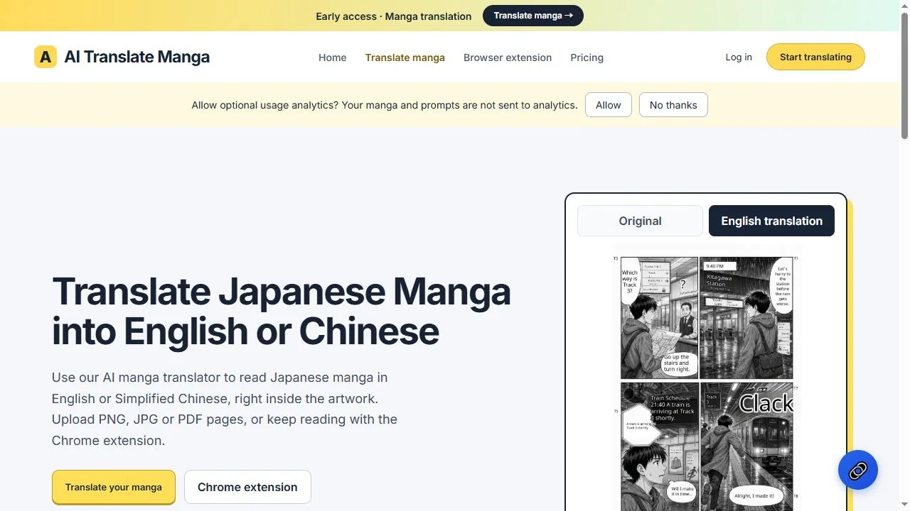AI Translate Manga screenshot