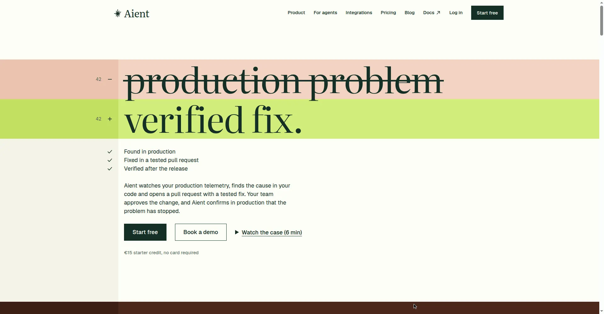 Aient homepage