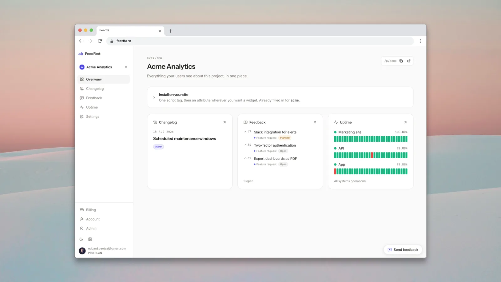 FeedFast preview