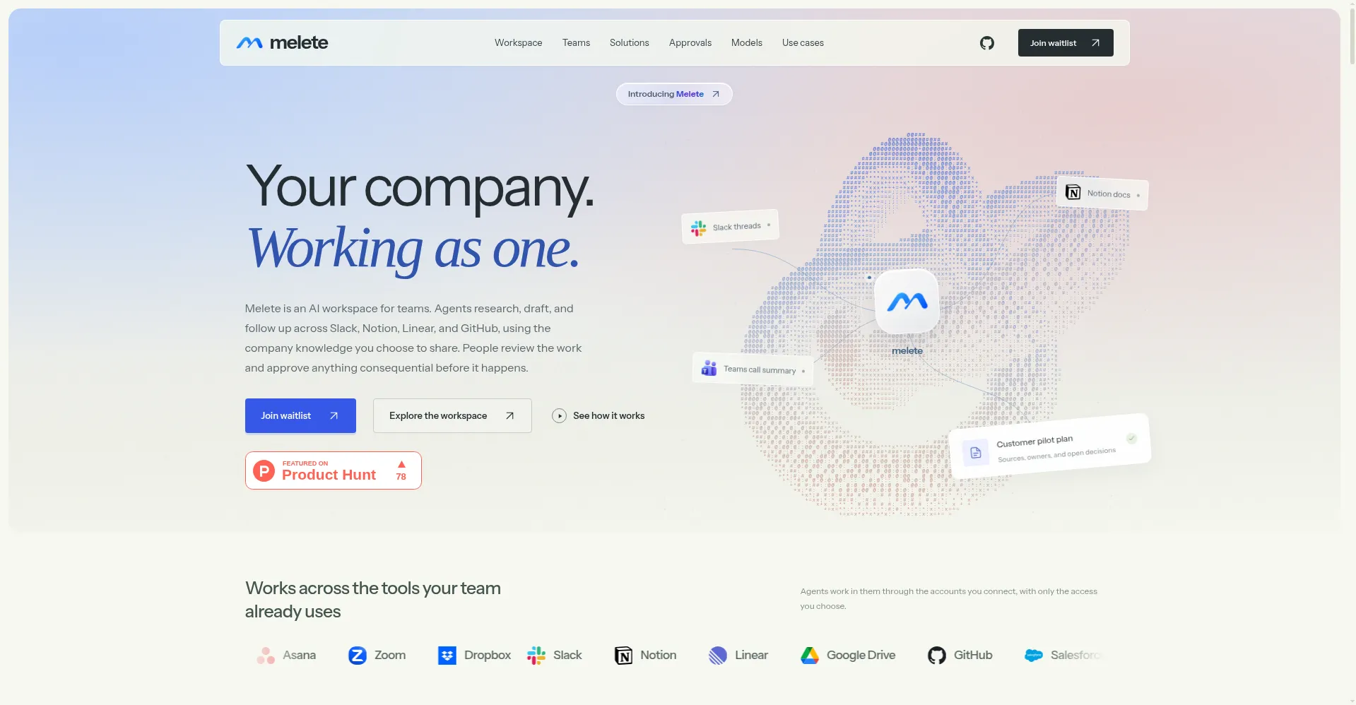 Melete homepage