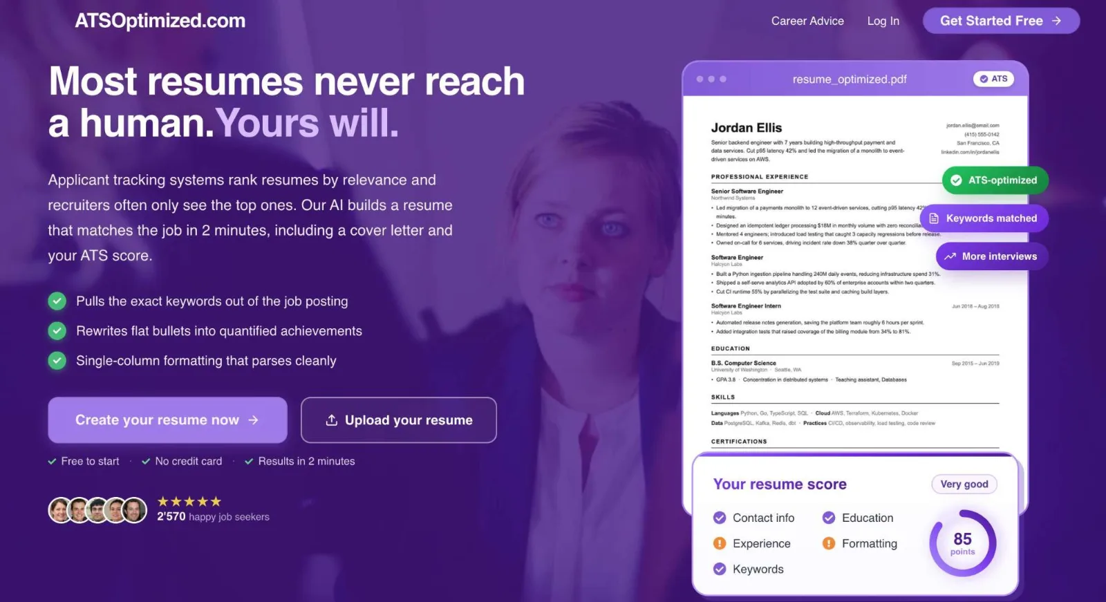 ATSOptimized.com preview