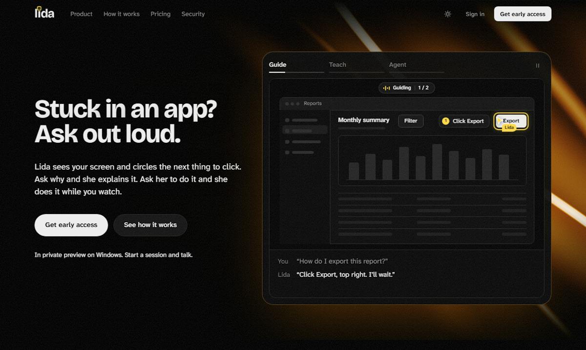 Lida Product Hunt gallery image 1
