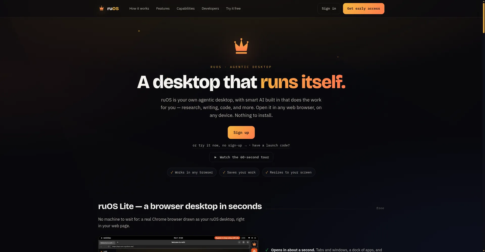 Homepage hero