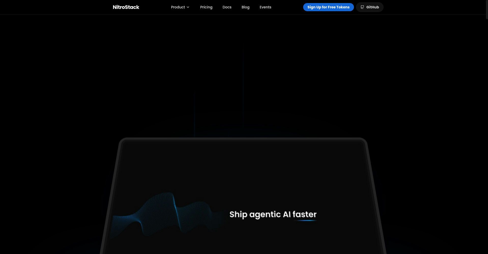NitroStack homepage