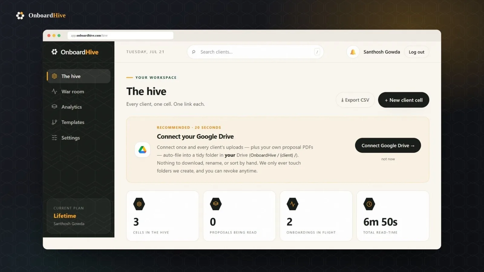 OnboardHive preview