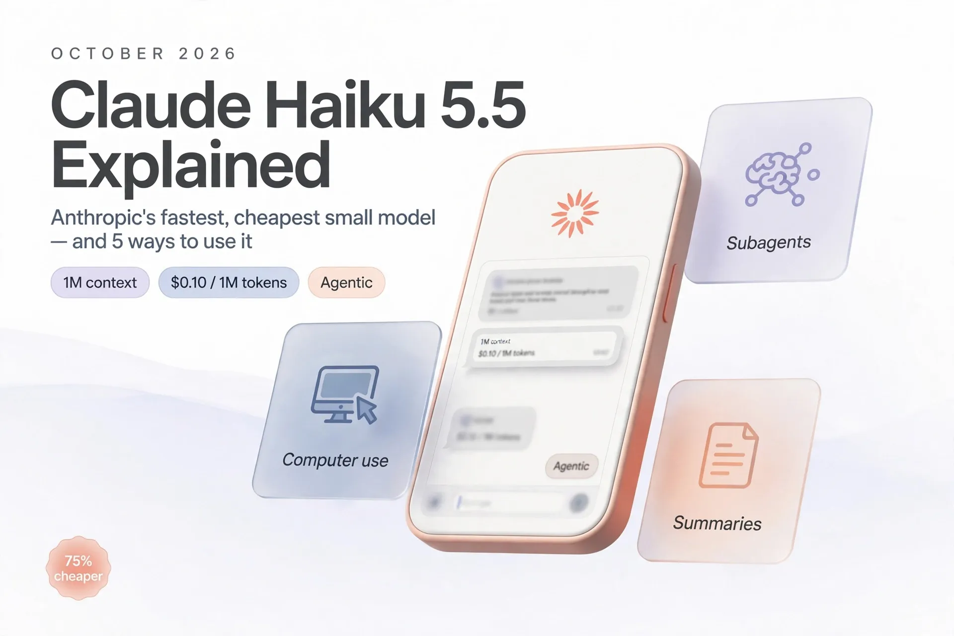 Claude Haiku 5.5 Explained: Anthropic's $0.10 Speedster — and 5 Ways to Use It