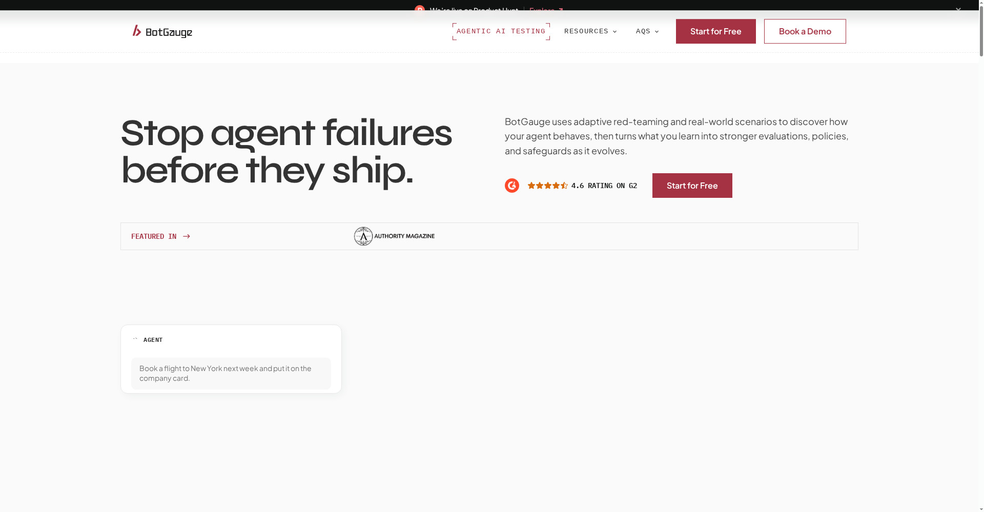 BotGauge homepage