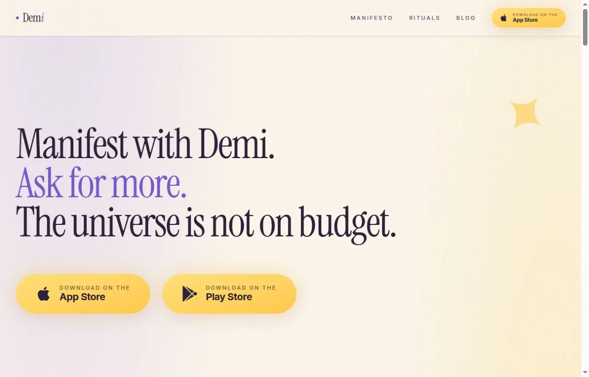 Demi official homepage