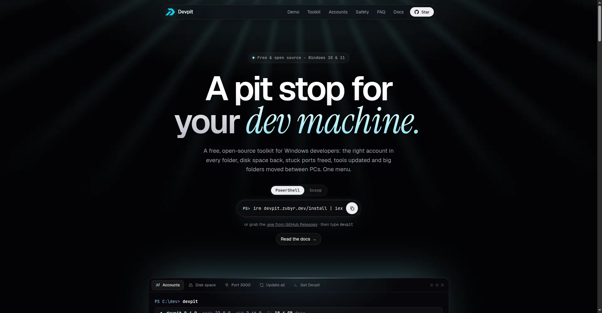 Homepage hero