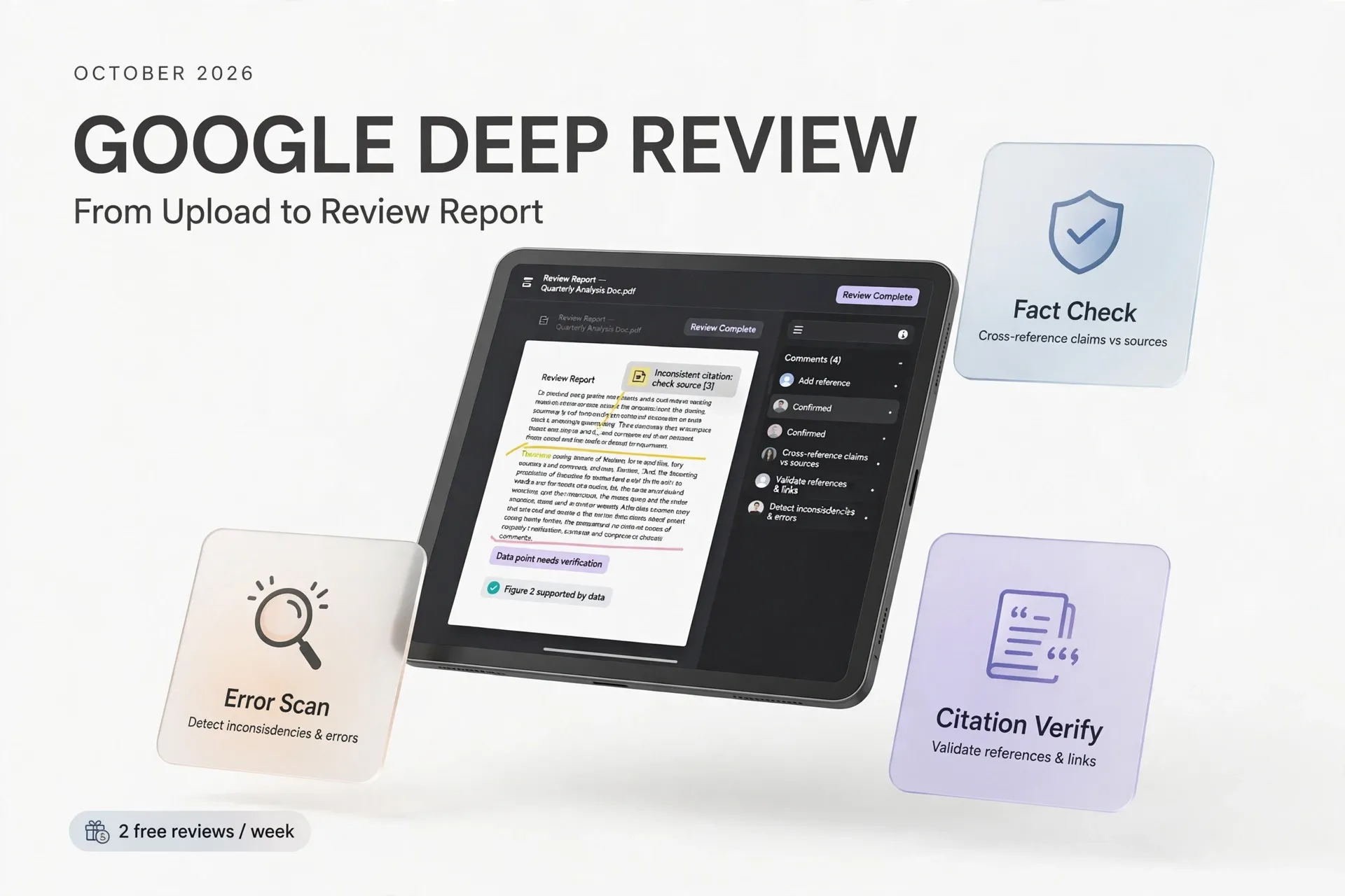 How to Use Google Deep Review: From Upload to Review Report