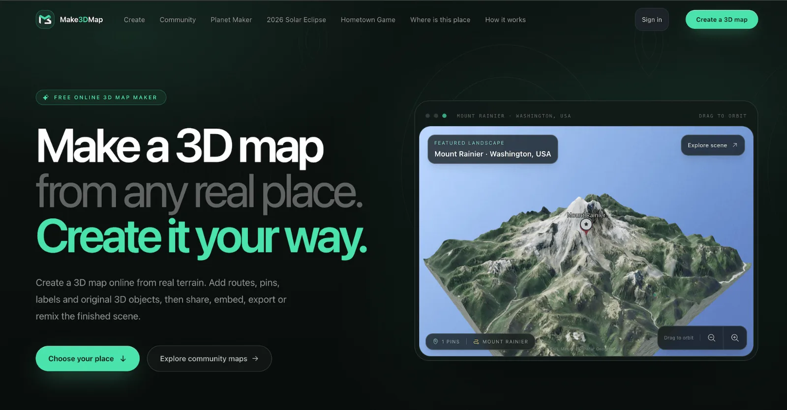 Make3DMap preview