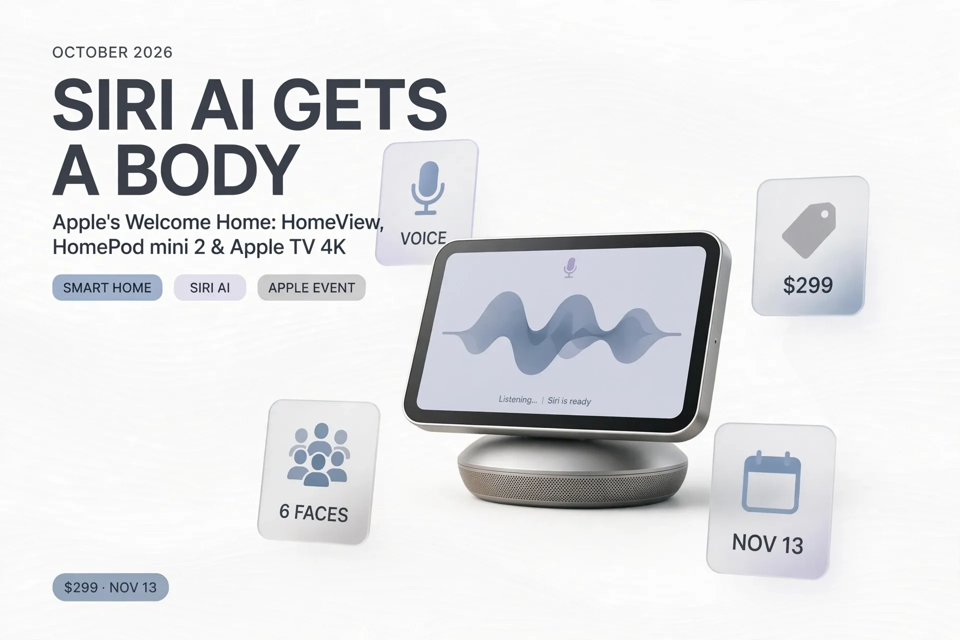 Apple’s "Welcome Home" Event: HomeView, HomePod mini 2, and Apple TV 4K Give Siri AI a Body