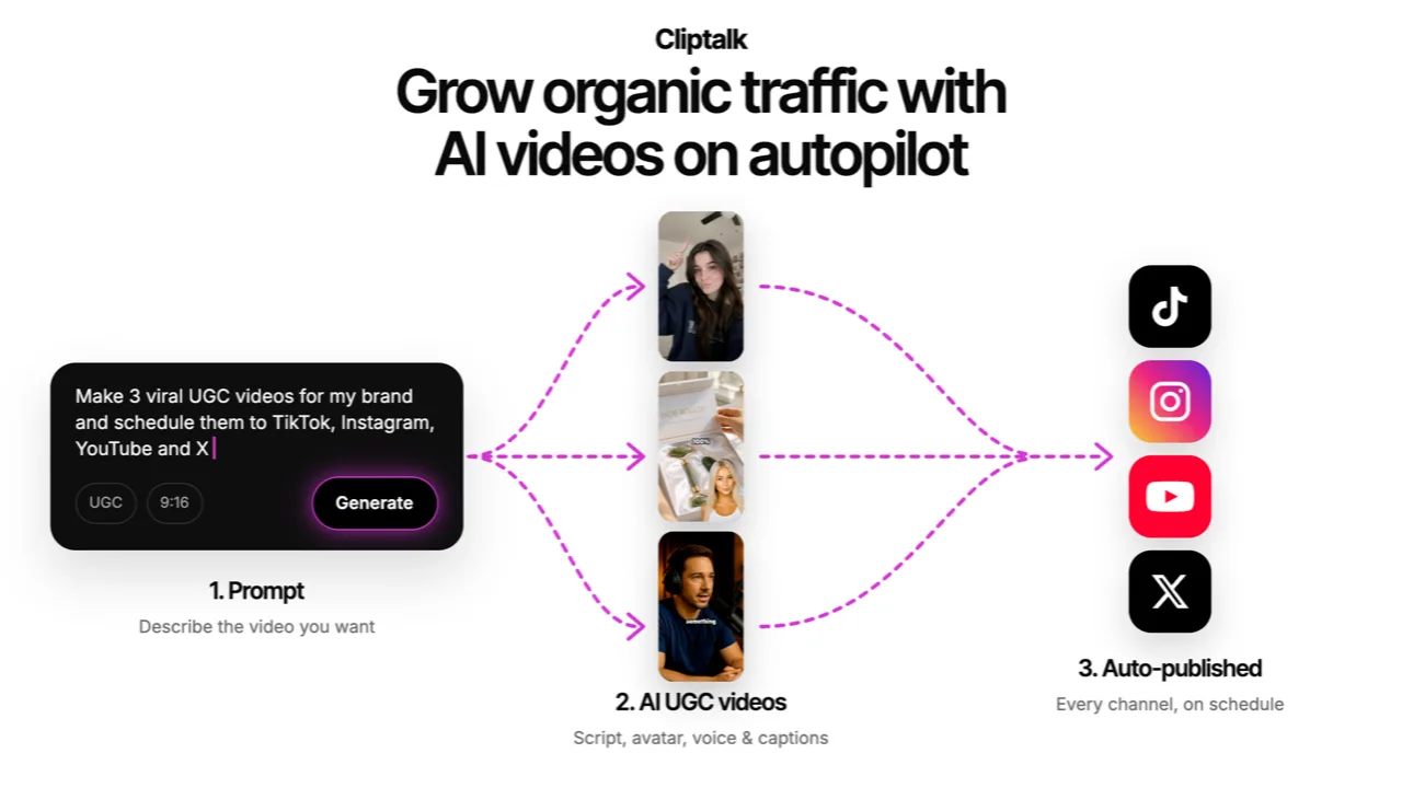 ClipTalk AI video generator app