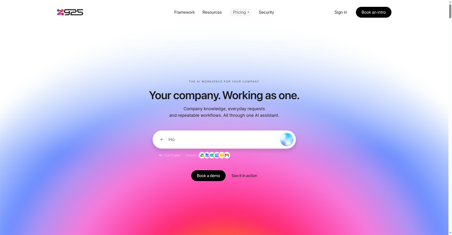 The925 homepage