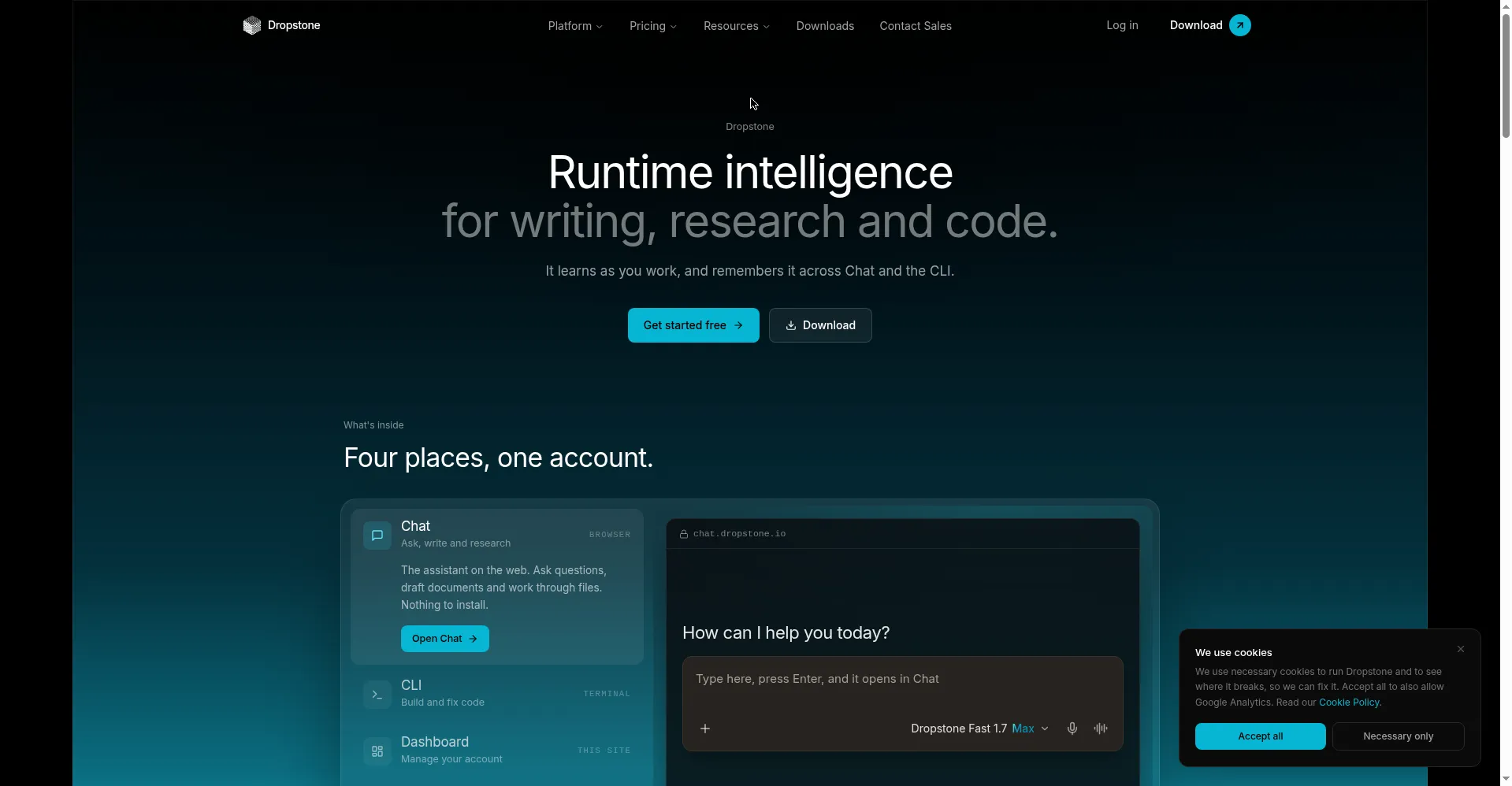 Homepage hero