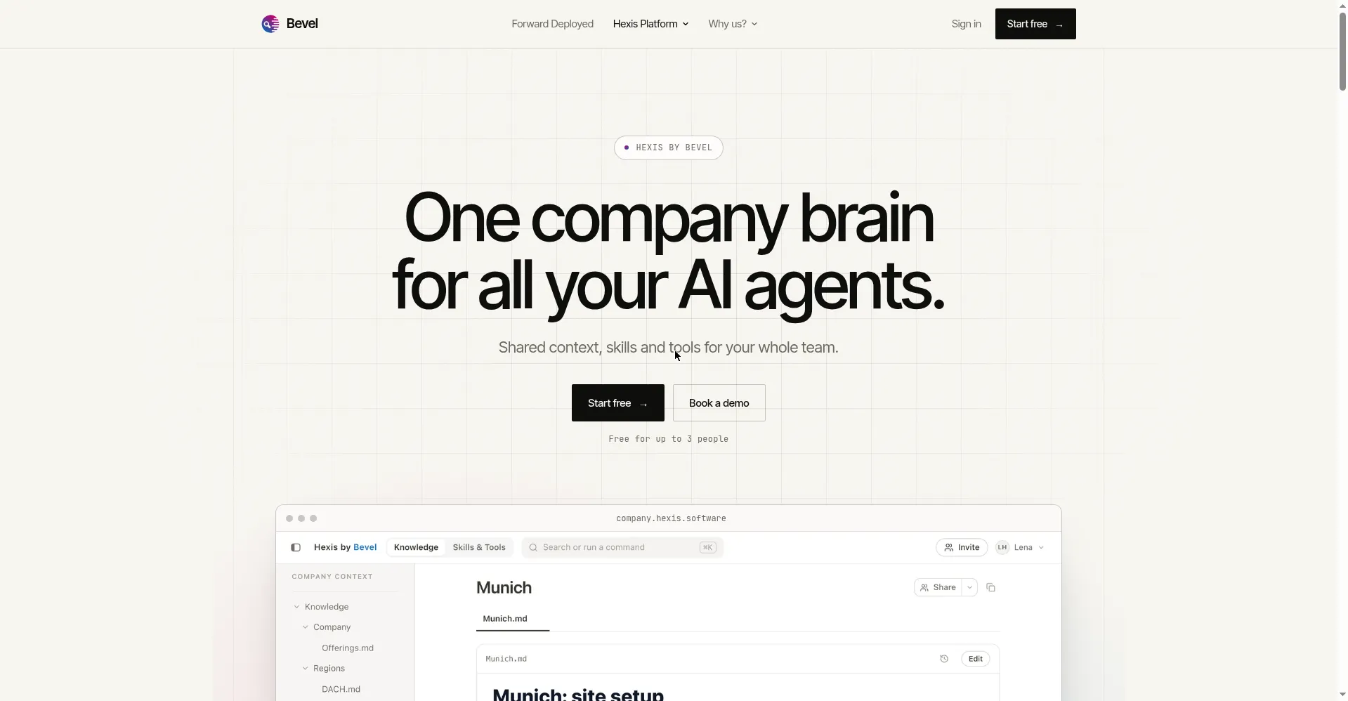 Homepage hero