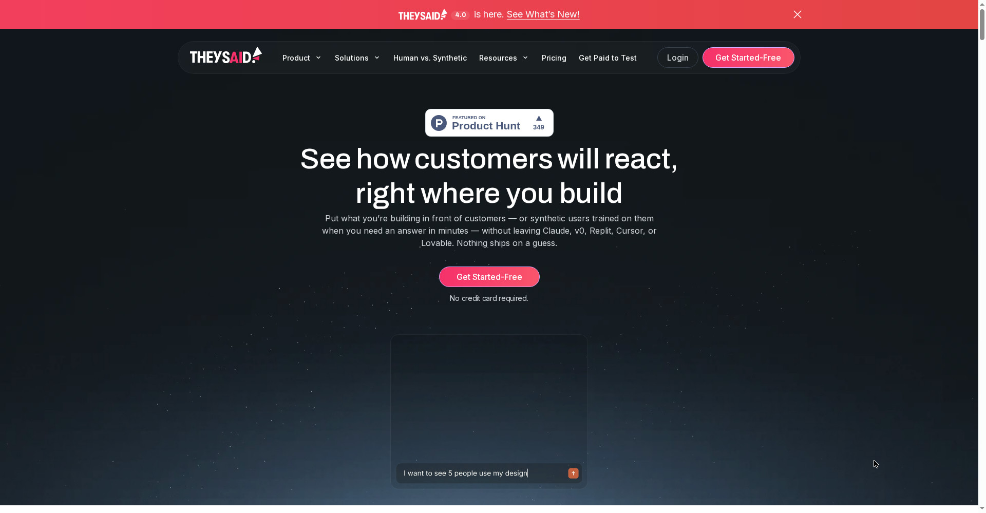 TheySaid homepage