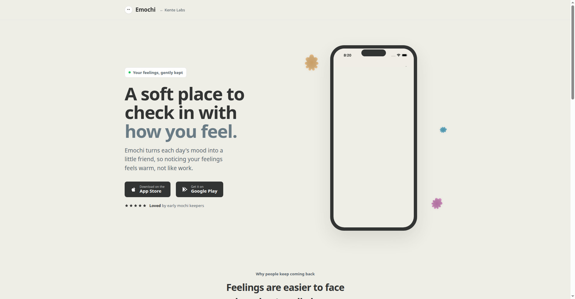 Emochi homepage