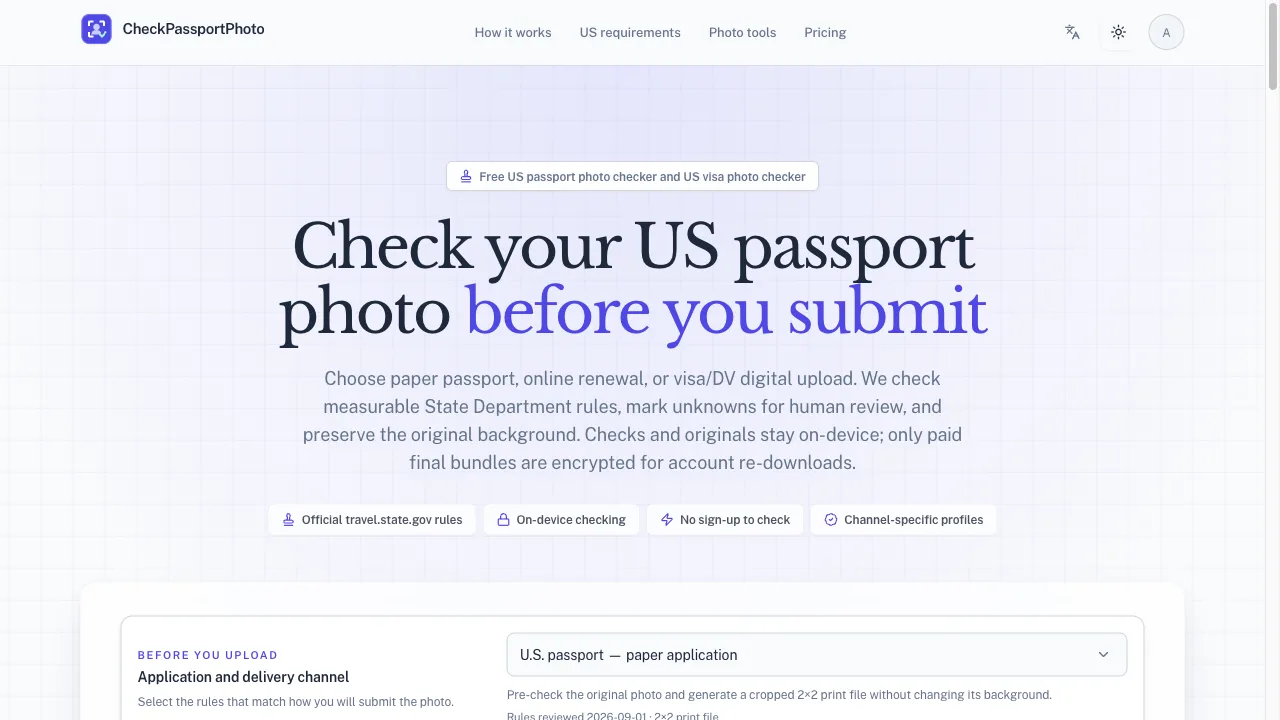 CheckPassportPhoto preview