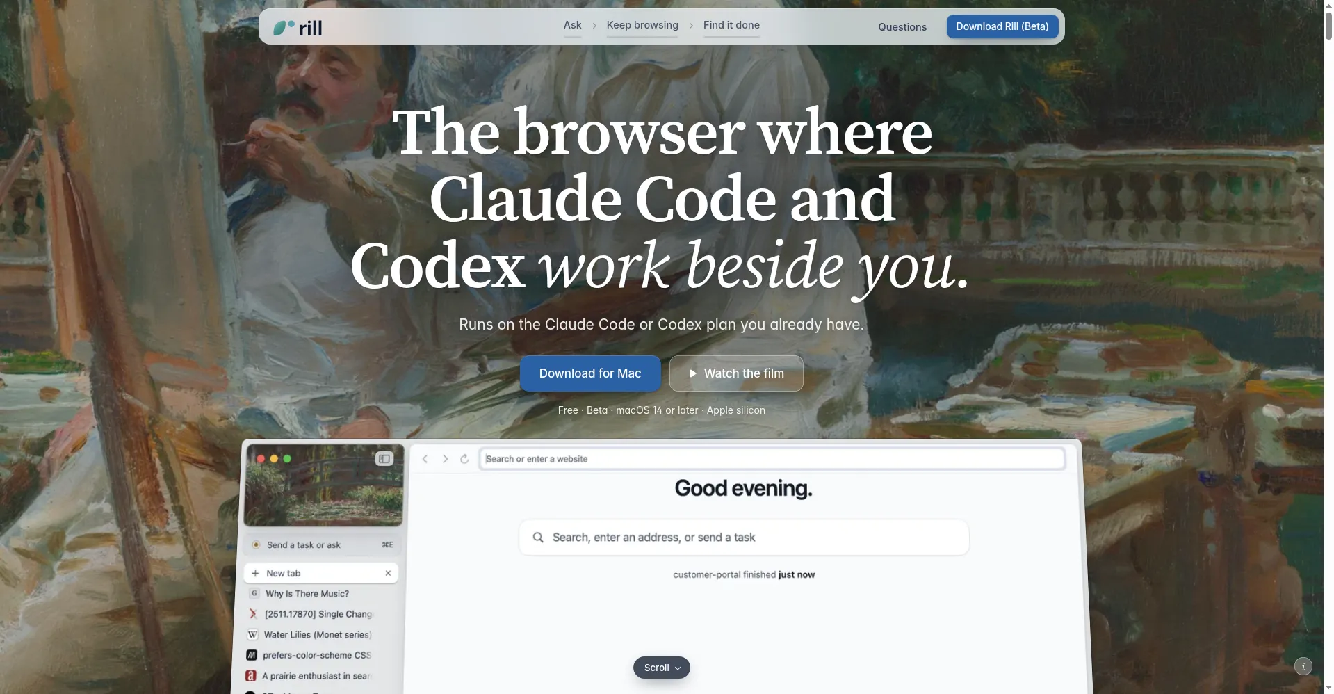 Homepage hero