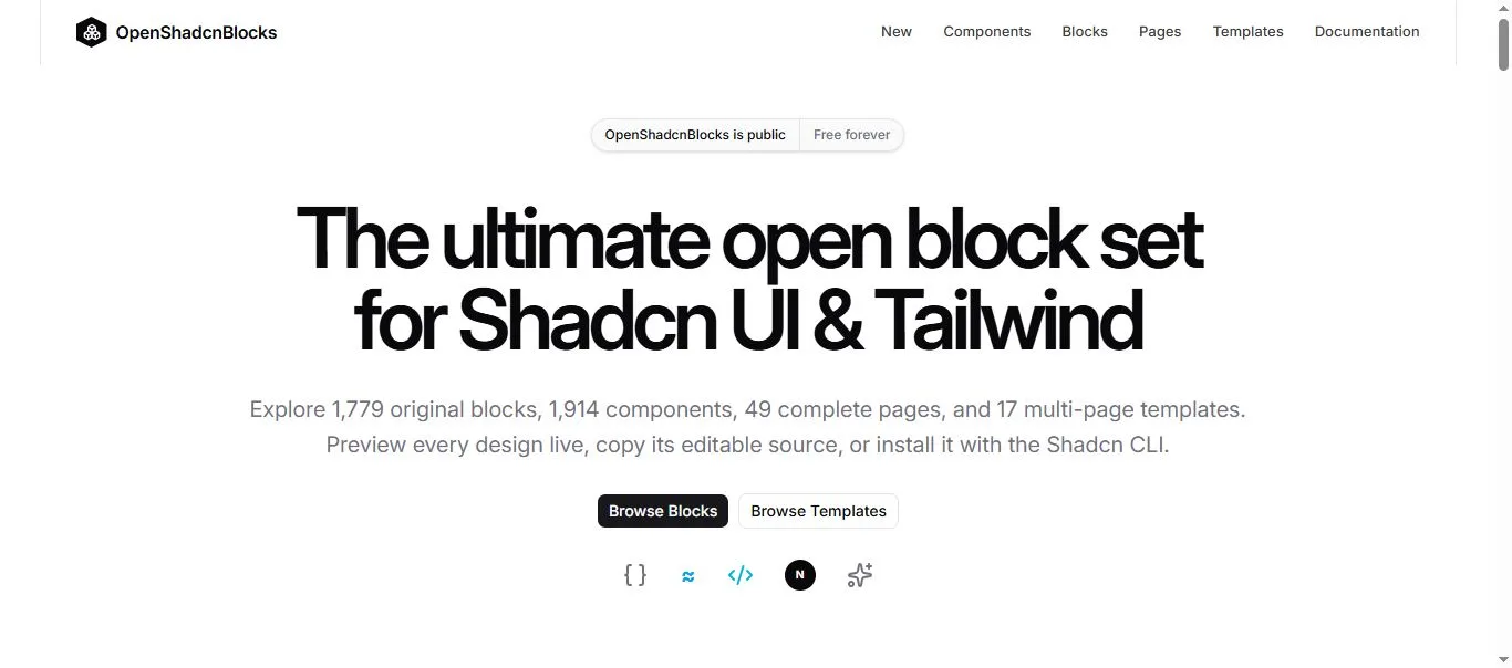 Open ShadcnBlocks preview