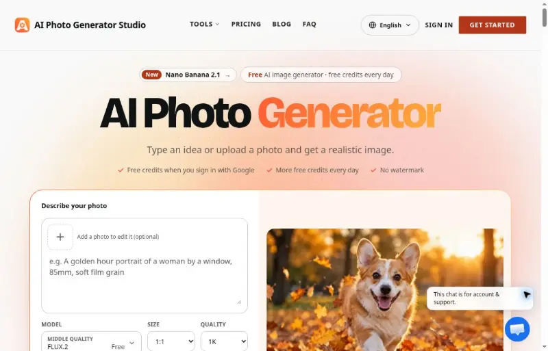 AI Photo Generator Studio preview