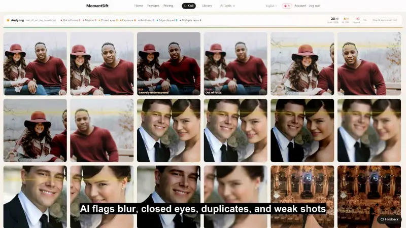 MomentSift preview