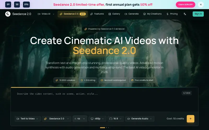 Seedance 2.0 preview