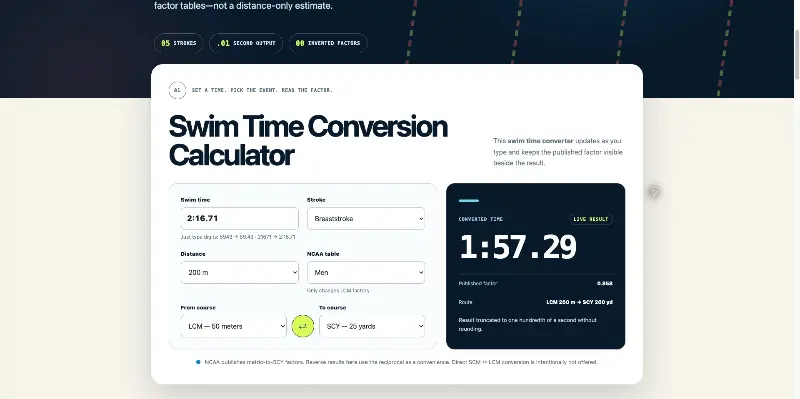 Swim Converter preview