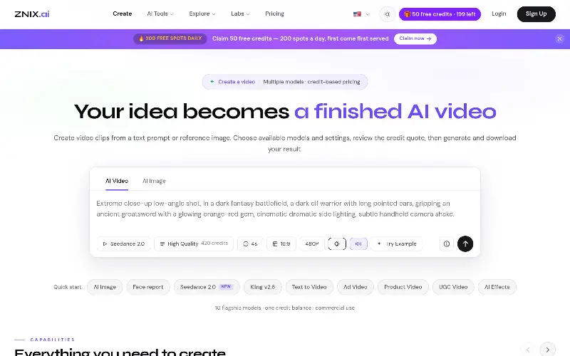 ZNIX.ai preview