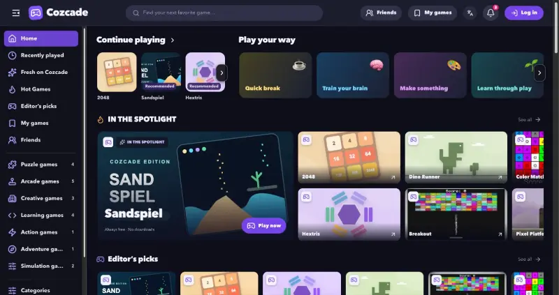 Cozcade preview