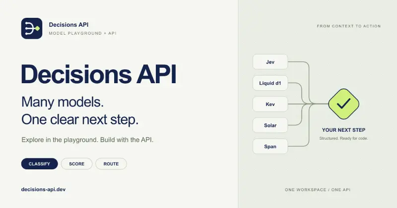 Decisions API preview