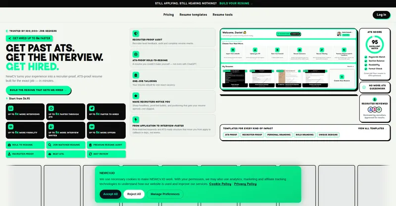 NEWCV.IO preview