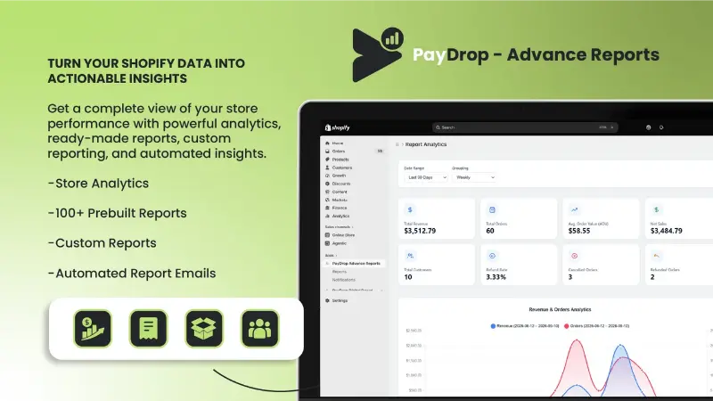 PayDrop Advance Reports preview