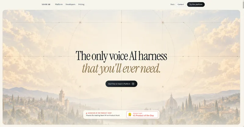 Vaani Developer Platform preview