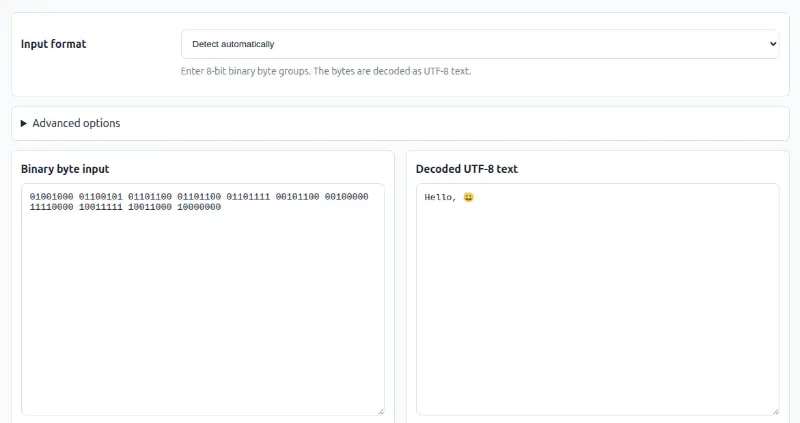 Binary to Text Converter preview
