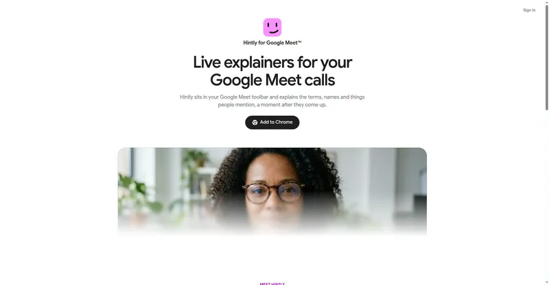 Hintly for Google Meet preview