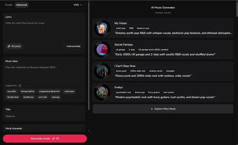 LumiMusic preview