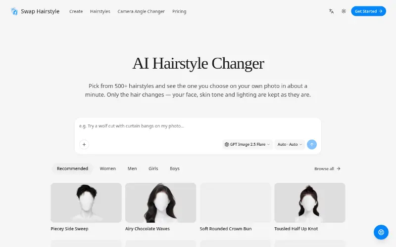 Swap Hairstyle preview