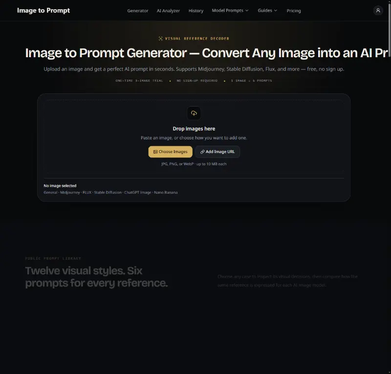 Image to Prompt preview