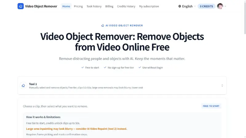 Video Object Remover preview