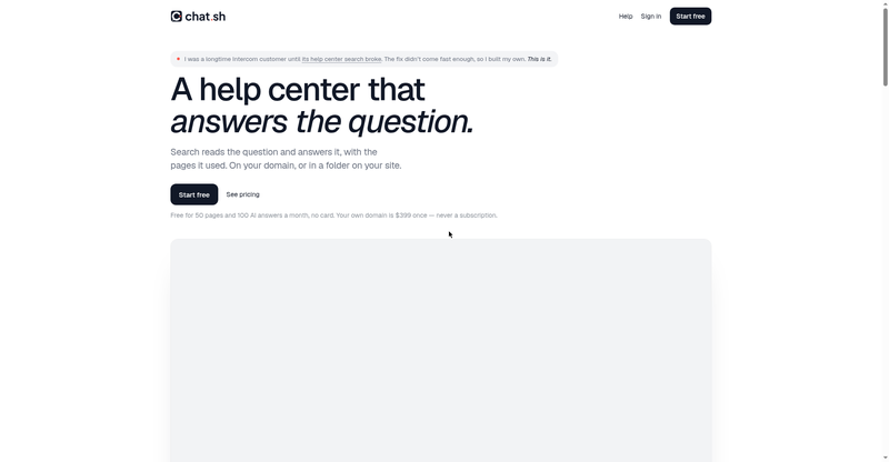 Chat.sh preview